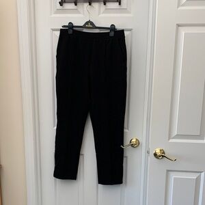Classic Black Women's Merino Wool Trousers